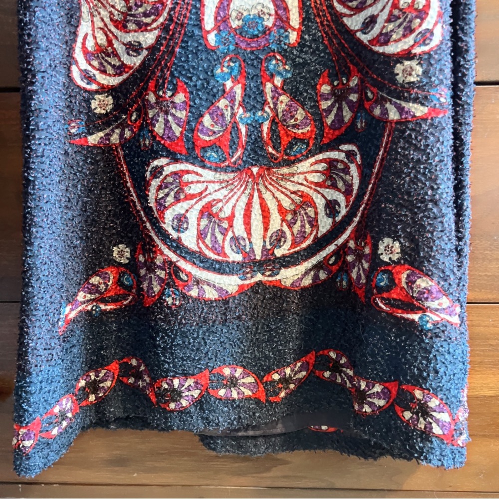 Max Studio Graphic Mini Dress Blue and Red - Picture 4 of 8